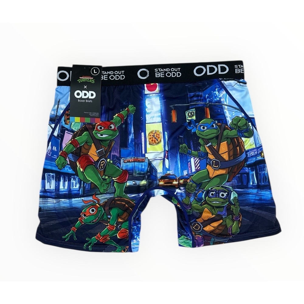 ODD‎ Teenage Mutant Ninja Turtles Christmas Santa Hats Green Boxer Briefs Men L